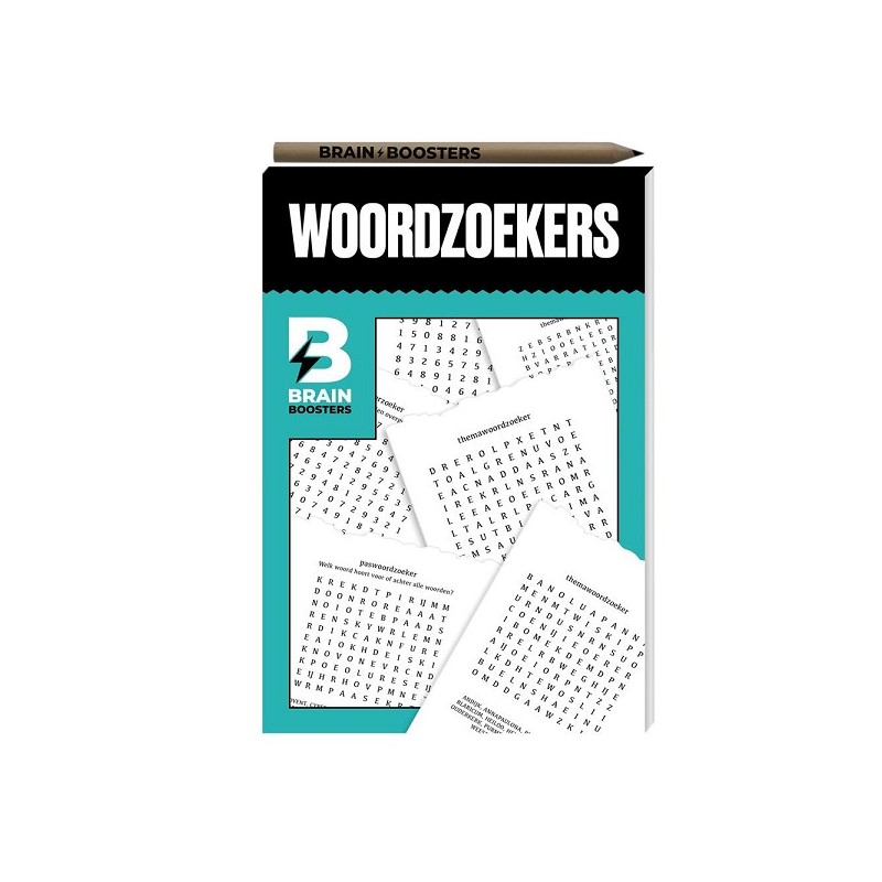 Brainbooster puzzelboek - Woordzoekers