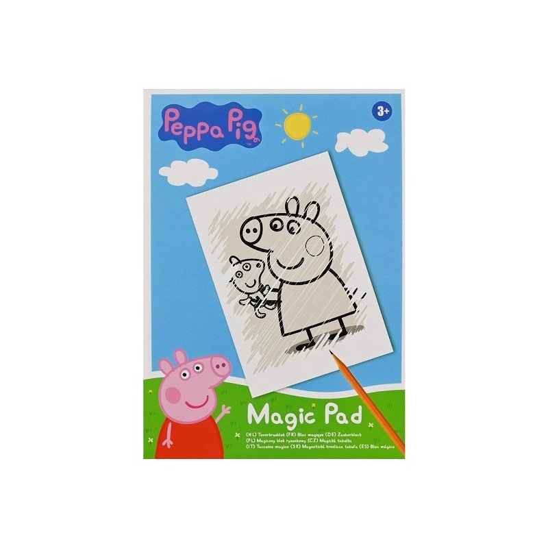 Toverkrasblok Peppa Pig 16 vel 15x21cm