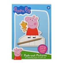 Prikblok Peppa Pig 12 vel, incl. EVA mat en een prikpen 15x21x1,5cm
