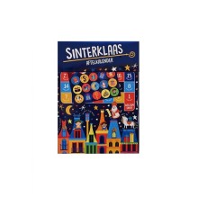Sinterklaas Aftelkalender incl. stickervel en lintje 21,5x29,5cm