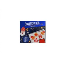 Stempelset Sinterklaas Inhoud: stempelkussen en 5 verschillende stempels. 10 velletjes papier
