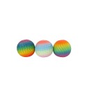 Fidget rainbow ribbel squeeze bal 7cm