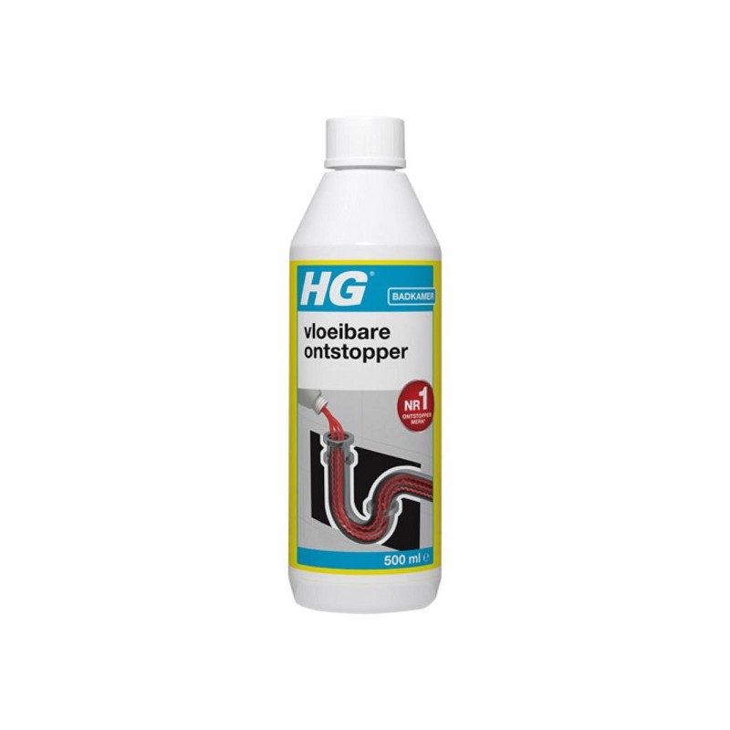 HG vloeibare ontstopper (500 ml) | effectief de afvoer ontstoppen