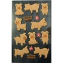 Stickervel boerderijdieren varkens