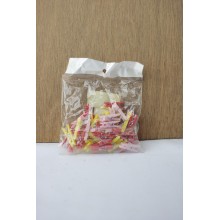 miniknijpers 2.5 cm kleur zak/50