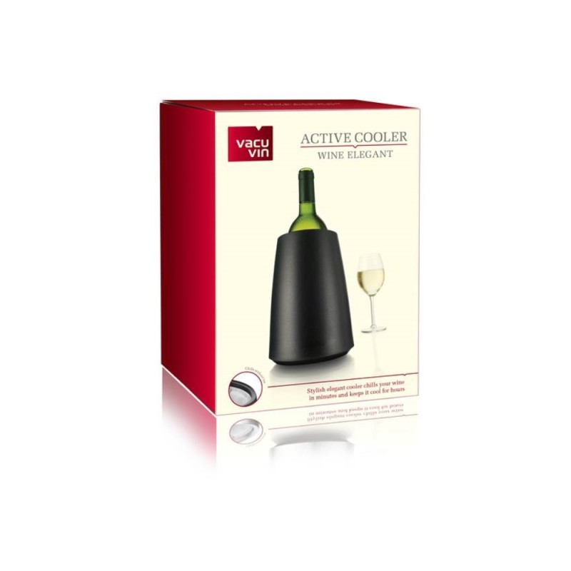 Vacuvin Wijnkoeler elegant zwart