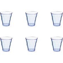 Duralex glas picardie blauw 200ml 6stks