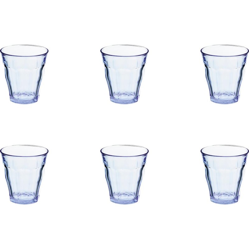 Duralex glas picardie blauw 200ml 6stks