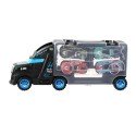 Vrachtwagen 28cm met 4 auto&aposs 33x12x7cm