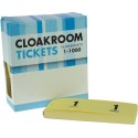 Doos garderobebloks nummerset geel