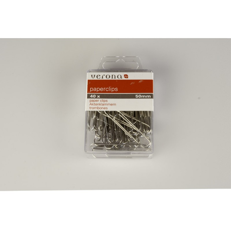 Doos à 30 paperclips gekleurd groot