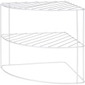 Keukenhoekrek metaal 23x23x21cm grijs