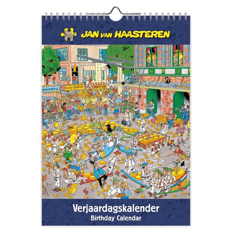 Jan van Haasteren A4 verjaardagskalender