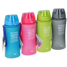 Drinkfles met tekst 480ml kunststof