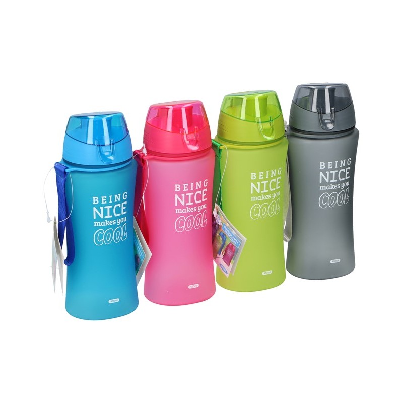 Drinkfles met tekst 480ml kunststof