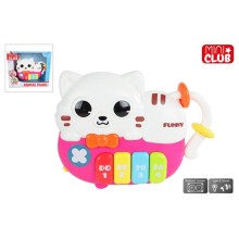 Poes dierenpiano met licht & geluid 15cm