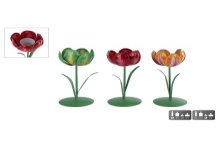 Kandelaar Tulp S metaal 8x8x20cm