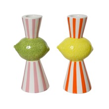 Kandelaar fruit-streep H14.2cm