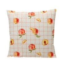 Kussen polyester buiten 45x45cm perzik