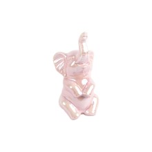 Olifant beeld oud roze 10x7,7x20,5cm