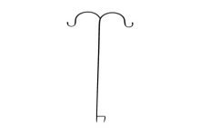 Tuinsteker haak metaal zwart 25x118cm