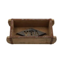 Plantenbak baksteenmal hout 32x15x10cm