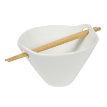 Schaal met chopsticks porselein Ø15,5cm