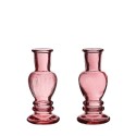 Kandelaar Venice roze Ø5xH11,3cm