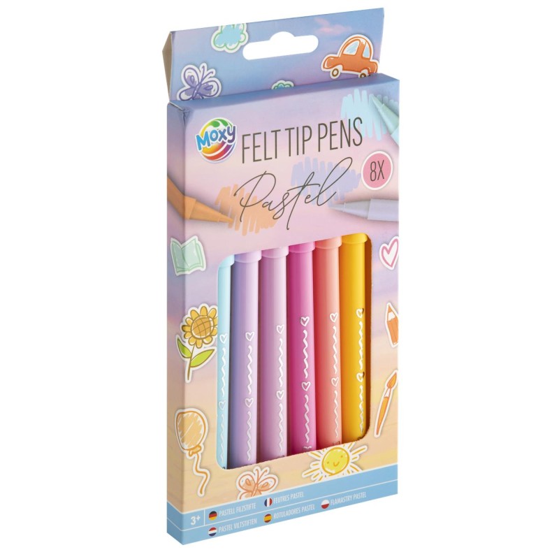 Moxy 8 Viltstiften Pastel