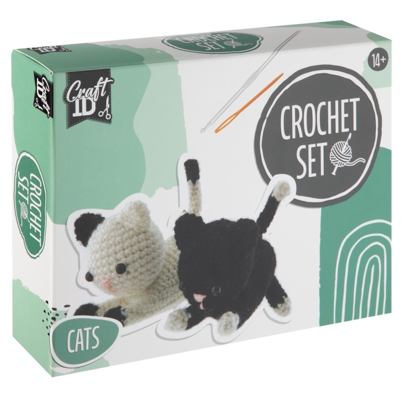 Craft ID Haakpakket katten 13x6.5x10.5cm