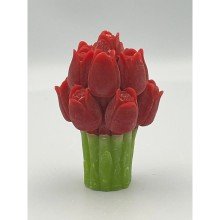 Geur tulpenbosje rood 10x6cm