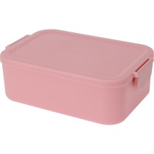 Lunchbox kunststof met clips 20x14x7cm