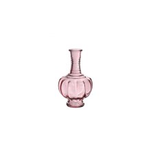 Trevi vaas glas Ø9xH15cm licht roze
