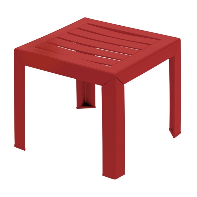 Miami bijzet tuintafel 40x40cm bordeaux