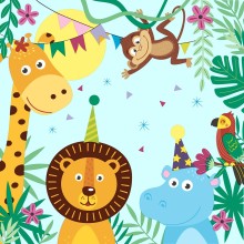 Duni Servetten Party Animals 33x33cm