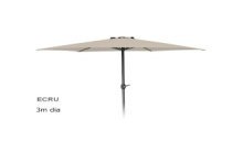 Parasol 3 meter met draaimech Ecru