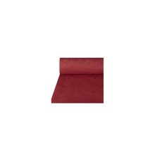 Damast tafelkleed papier118cmx8m bordeau