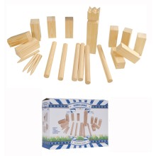 Kubb spel groot hout 21-delig