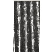 Kattenstaartgordijn 56x180 zwart