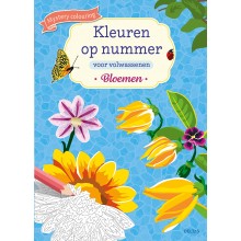 Kleuren op nummer volwassenen Bloemen