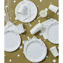 Paperdreams Party table set - goud/wit