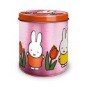 Bewaarblik Nijntje tulpen roze 10x11,5cm