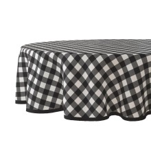 Tafelzeil rond ruit zwart - 160cm