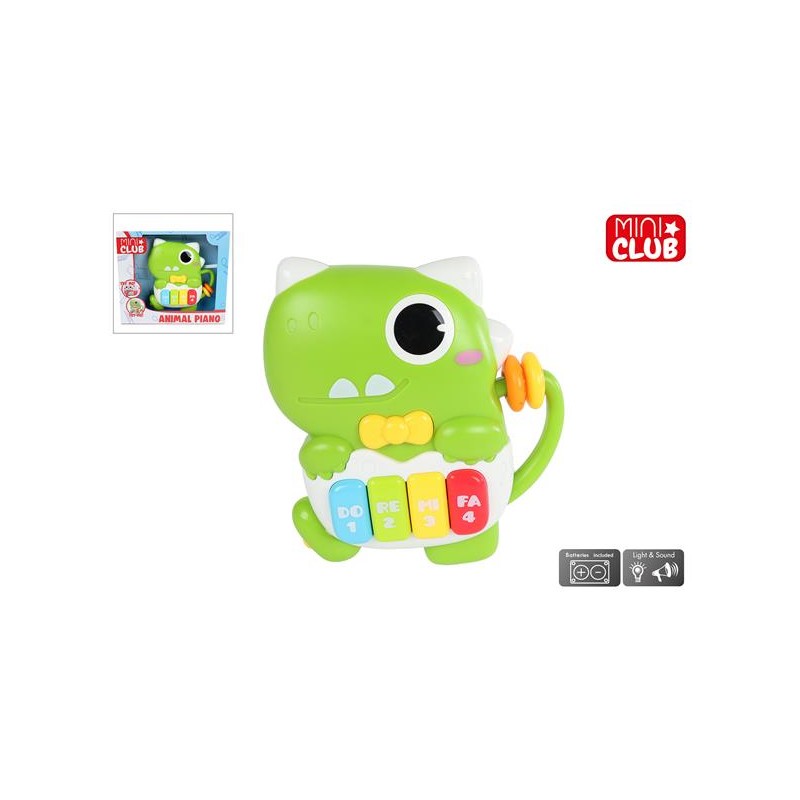 Dino dierenpiano met licht en geluid 15m