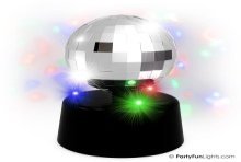 Tafellamp Mini Mirror disco LED roteren