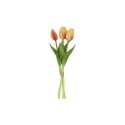 Kunstboeket tulpen geel/oranje 29cm