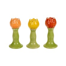 Kandelaar tulp Ø6,3xH12,5cm