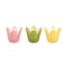 Waxinelichthouder tulp Ø5,5xH7,5cm