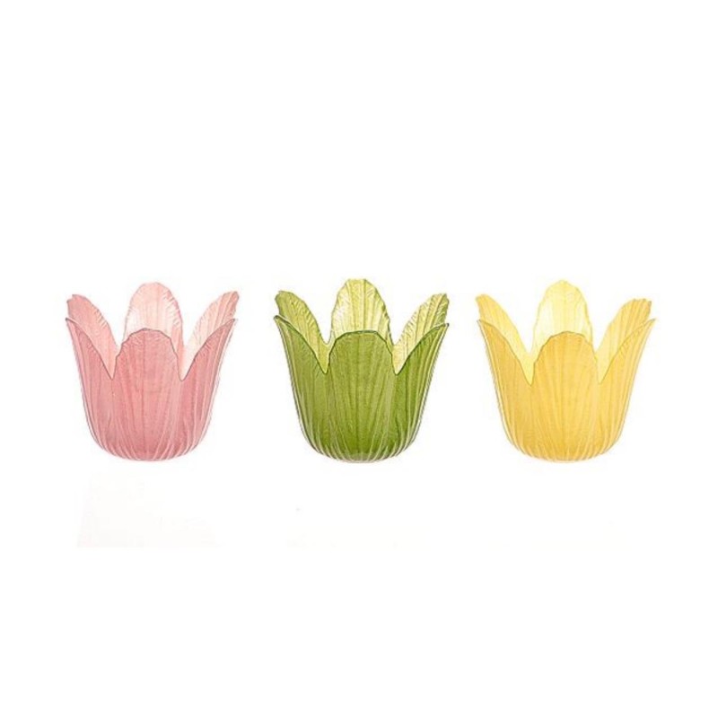 Waxinelichthouder tulp Ø5,5xH7,5cm