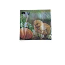 Duni Servetten Chicken with egg 33x33cm